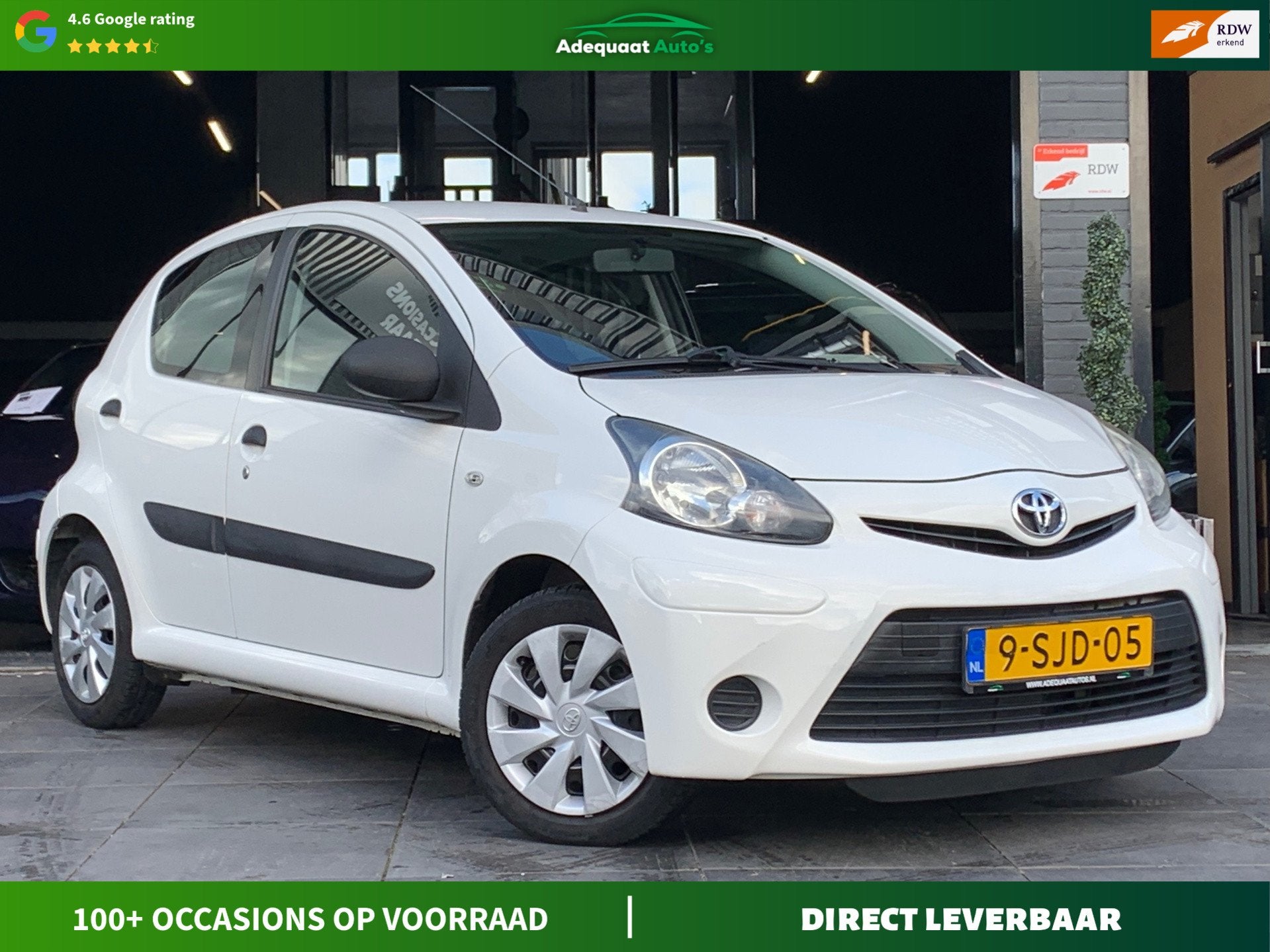 Toyota Aygo 1.0 VVT-i Comfort|Trekhaak|Airco|El.Ramen|5 deur, Voorwielaandrijving, Euro 5, Stof, Gebruikt