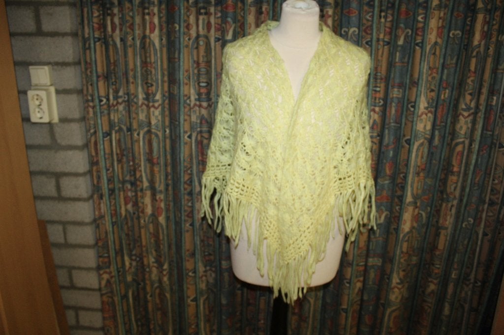 Joseph Ribkoff vlot gele & zwarte poncho mt 36/S, Overige kleuren, Verzenden, ., Nieuw