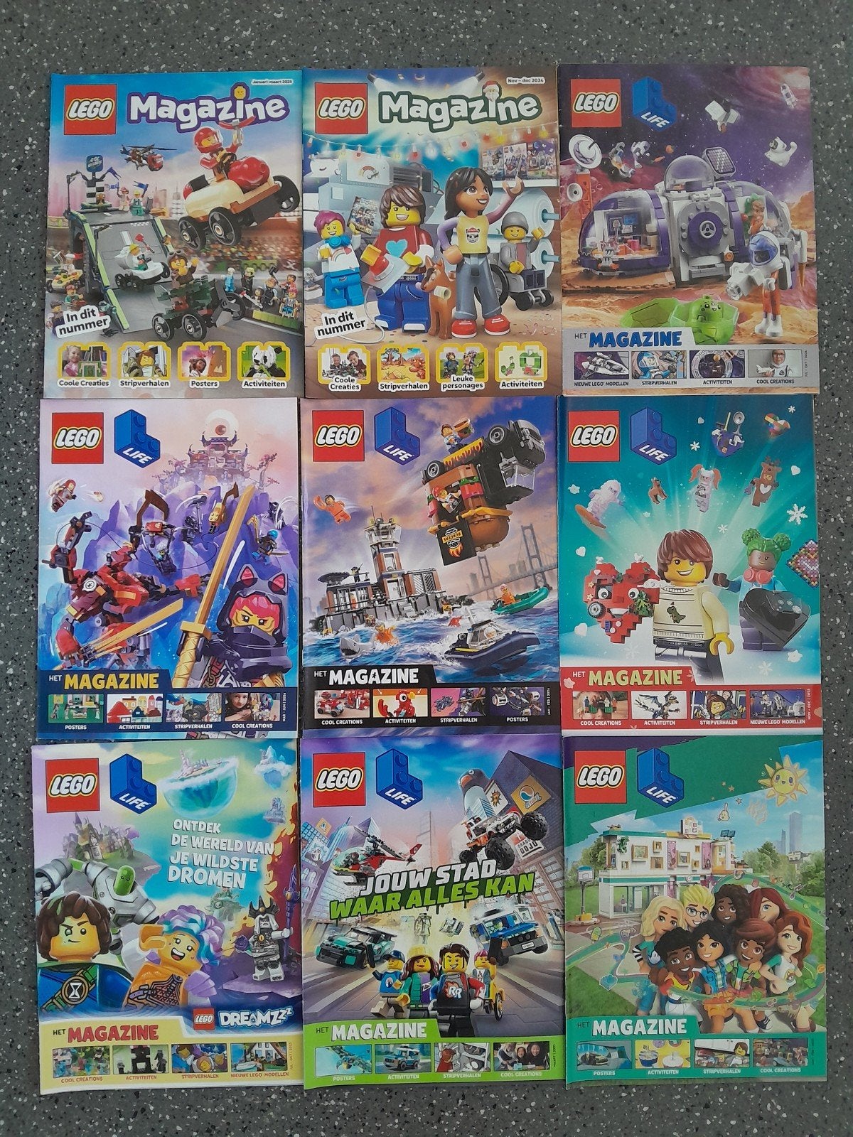 Tijdschrift Lego Magazine ~ 9 stuks als set of los vakantie, Ophalen of Verzenden, Nieuw, Overige typen, Lego