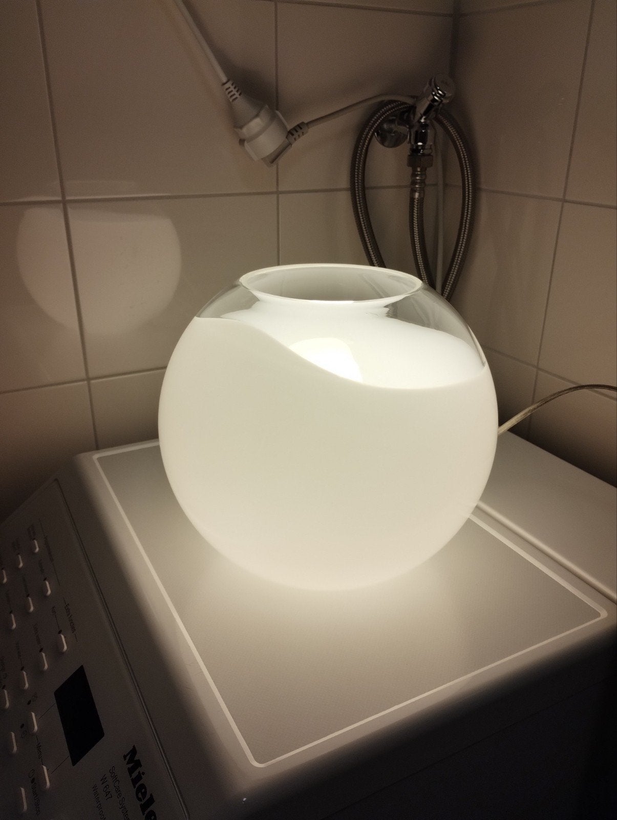 Ilu di Vetro design glazen bol tafellamp, Huis en Inrichting, Lampen | Tafellampen, Ophalen of Verzenden