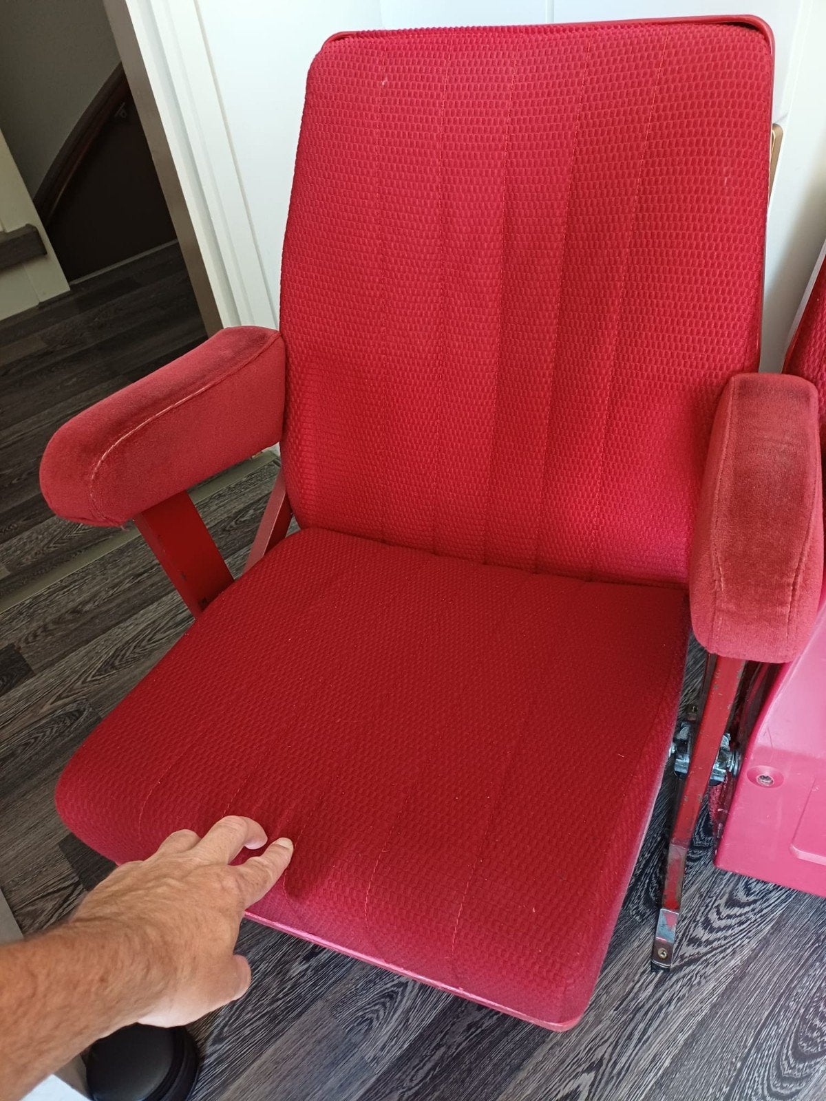 Retro nostalgische bioscoopstoelen - 2-zits duo, Ophalen