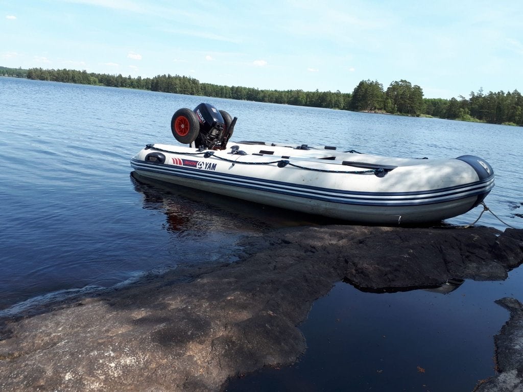 Yam boot met Suzuki 9,9 pk motor, Watersport en Boten, Rubberboten, Ophalen, Aluminium, 1 m, Yam