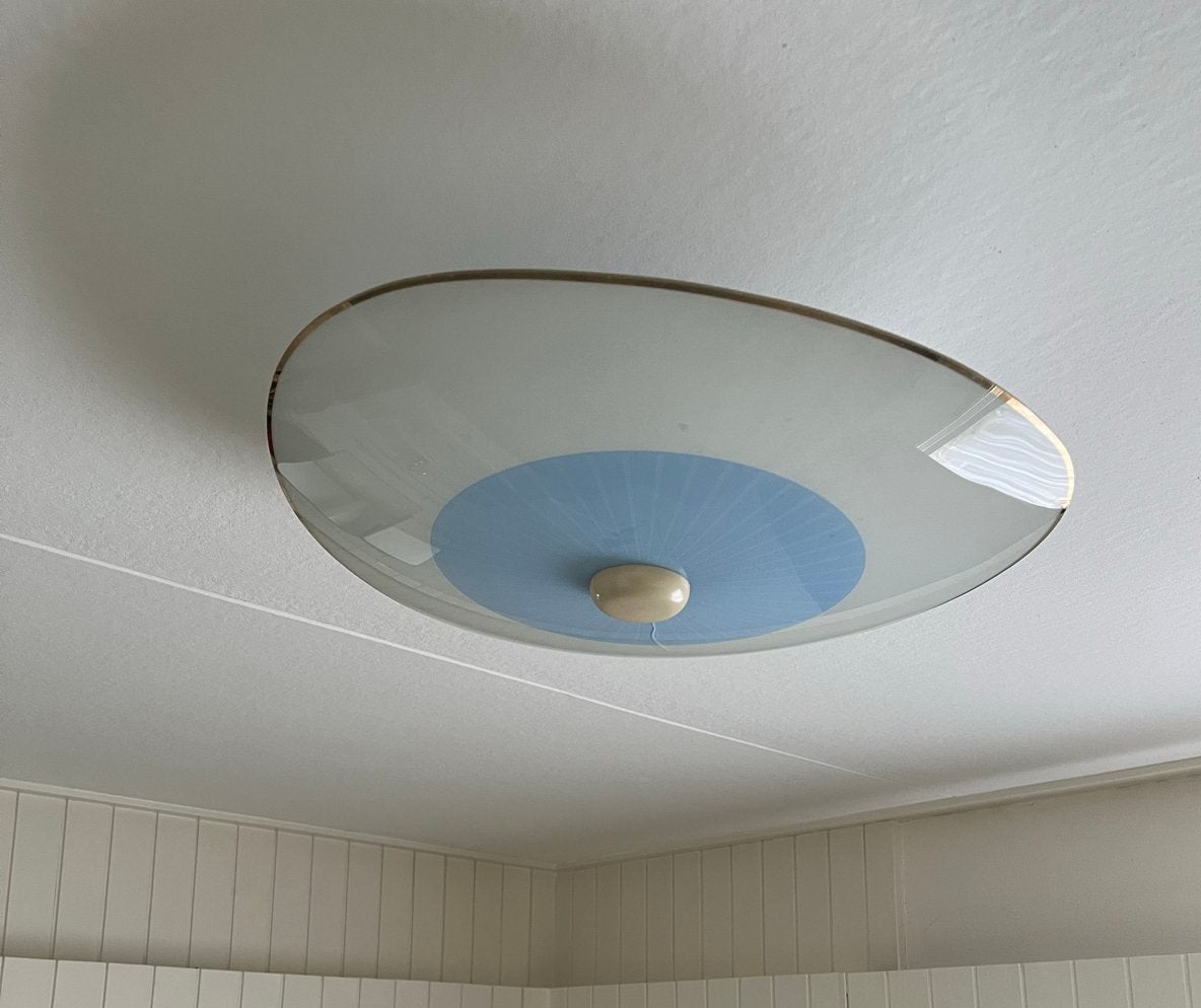 Vintage Plafonnière - Jaren '60 Stijl Plafondlamp, Ophalen