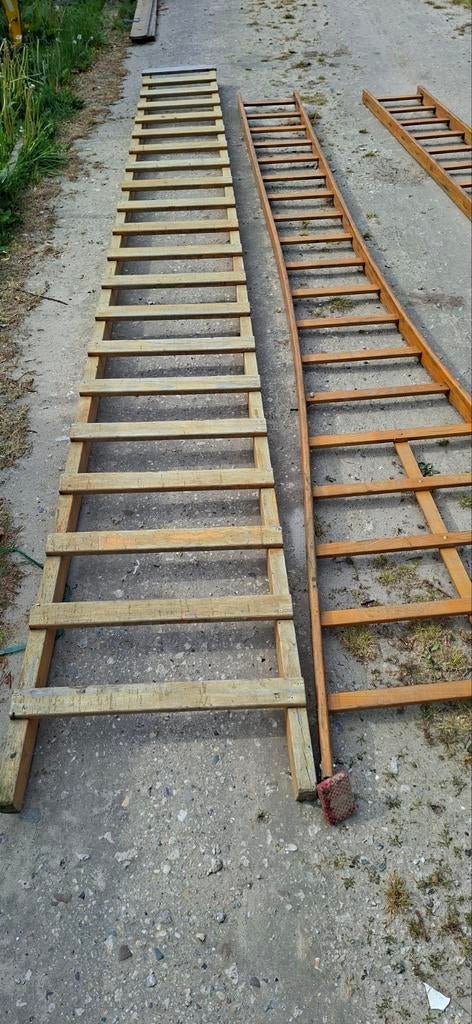 Houten ladders - Diverse maten beschikbaar, Ophalen, Gebruikt, Ladder, 4 meter of meer