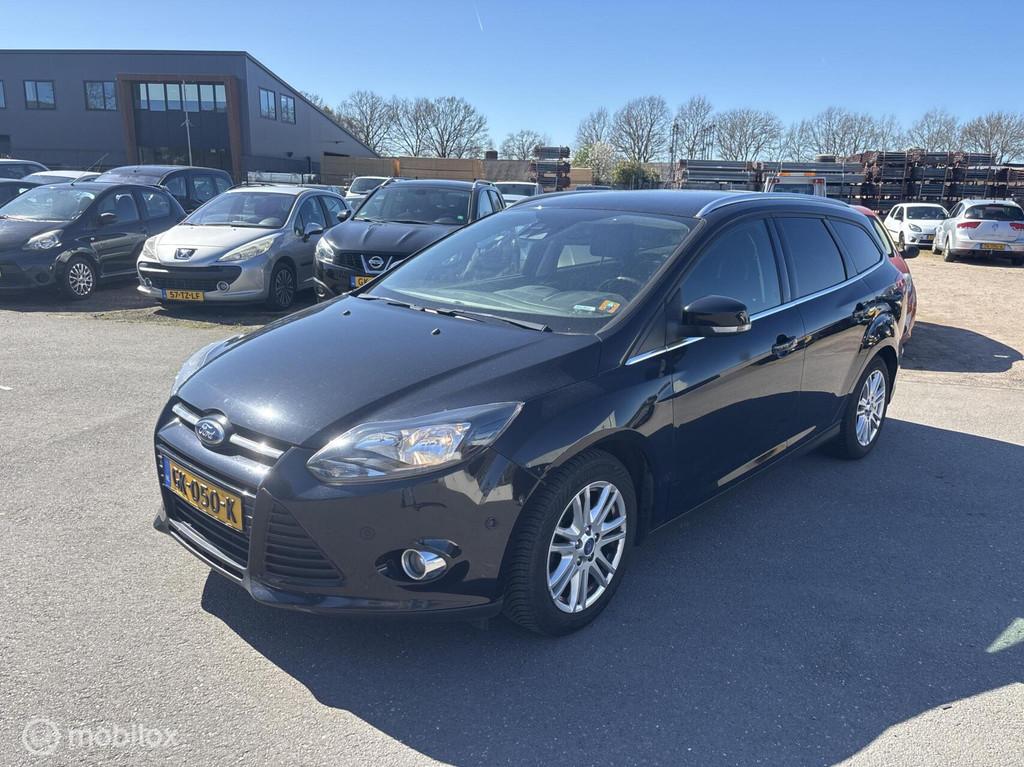 Ford Focus Wagon 1.0 EcoBoost Edition Plus, Euro 5, 125 pk, Gebruikt, Zwart