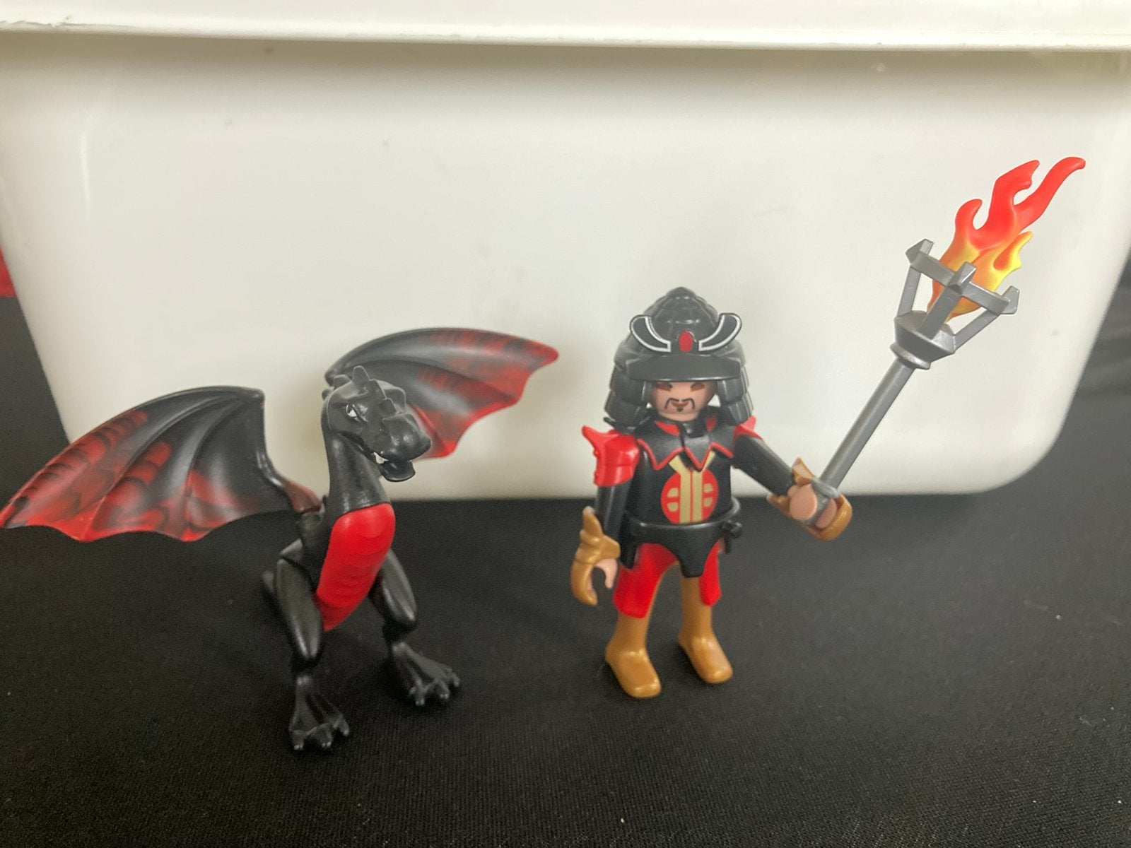 Playmobil strijder met draak., Kinderen en Baby's, Speelgoed | Playmobil, Ophalen of Verzenden, Zo goed als nieuw