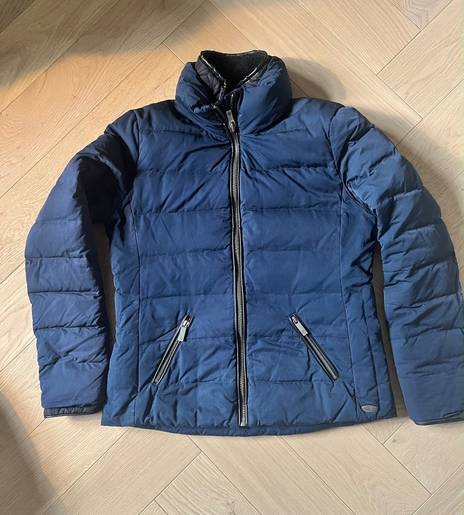 Maison Scotch gewatteerde jas - Maat L, Kleding | Dames, Maat 38/40 (M), Blauw, Zo goed als nieuw, Maison Scotch