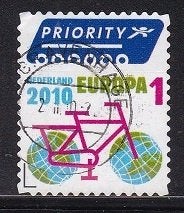 2522 - Nederland nvph 2742 gestempeld , Priority in Europa, Verzenden, Na 1940, Gestempeld