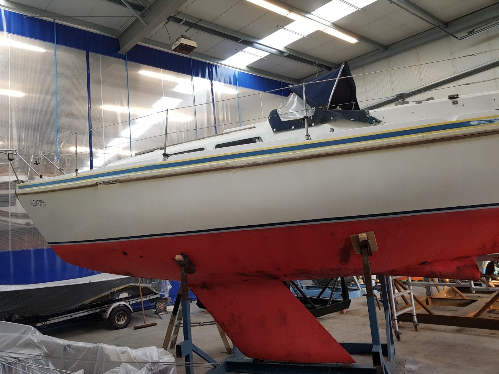 Contest 28 polyester klassiek zeiljacht., Watersport en Boten, 9 m, Binnenboordmotor, Diesel, 20 pk