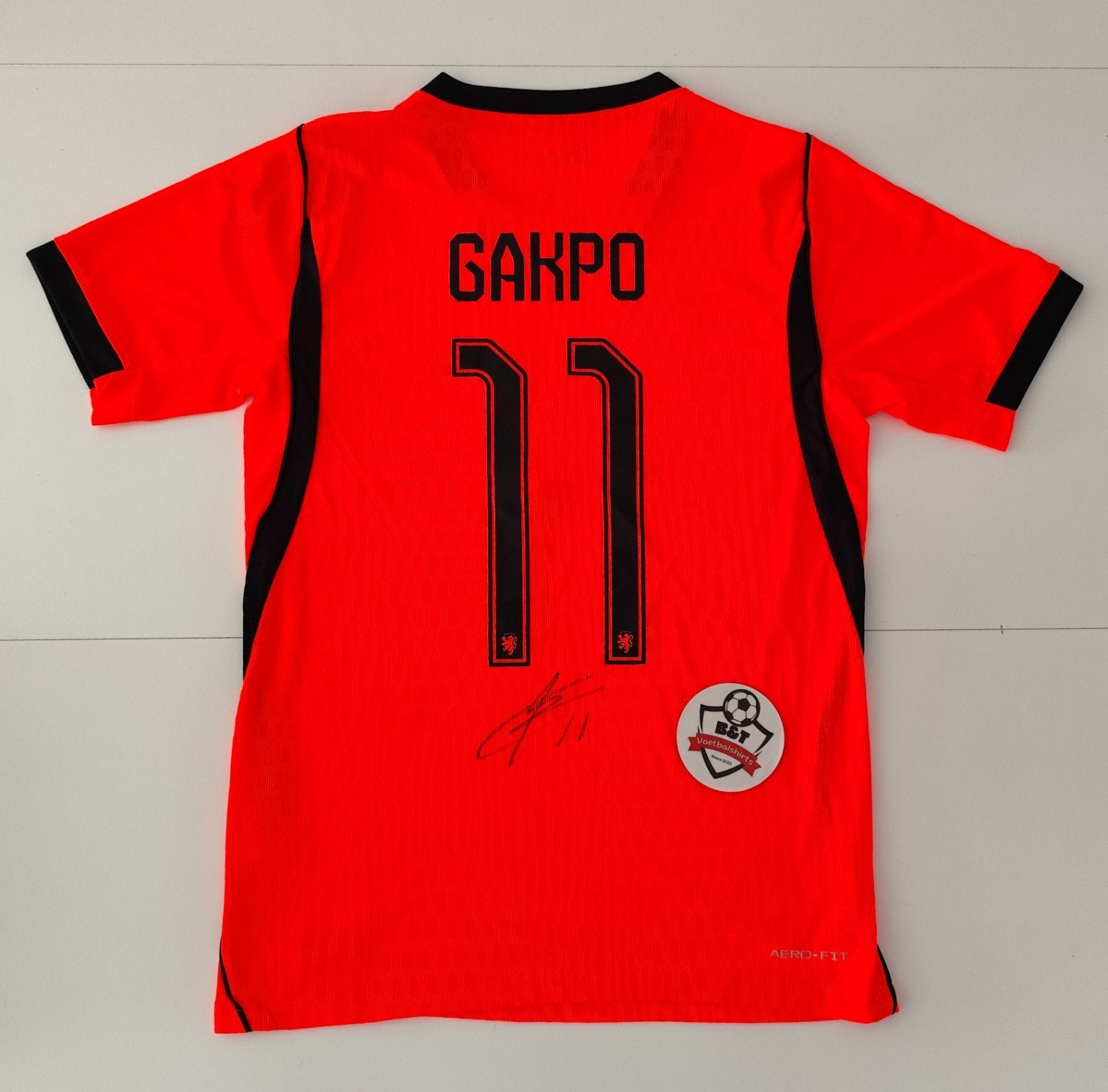Gesigneerd Gakpo Oranje Shirt, Verzamelen, Sportartikelen en Voetbal, Shirt, Verzenden, ., Zo goed als nieuw