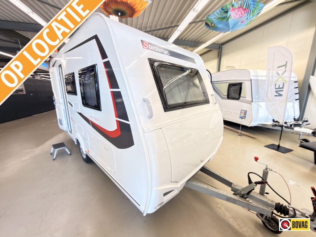 Sterckeman Easy Comfort 390 CP met mover en hordeur, 1200kg, Sterckeman, Bedrijf, Treinzit, 4 tot 5 meter