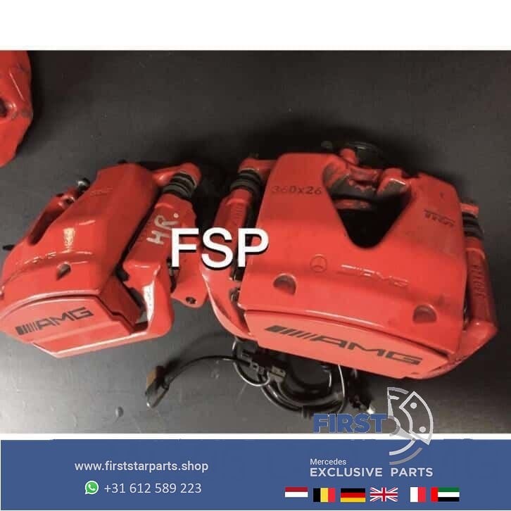 W205 C63 AMG Remtangen Set origineel Mercedes C Klasse 63 s, Auto-onderdelen, Remmen en Aandrijving, Gebruikt, -, Ophalen of Verzenden