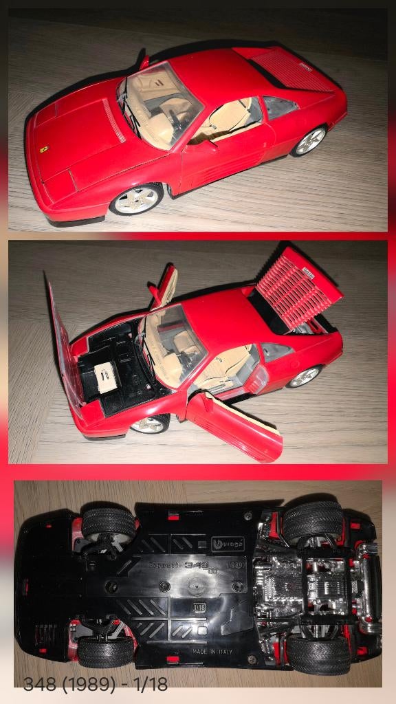 Bburago Ferrari 348 (1989), Hobby en Vrije tijd, Modelauto's | 1:18, Ophalen of Verzenden, Gebruikt, Auto, Bburago