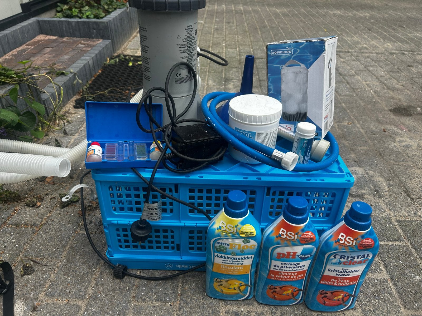 Zwembad accessoires: filterpomp, chemicaliën, testkit, Gebruikt, Minder dan 80 cm, Overige typen, Ophalen of Verzenden
