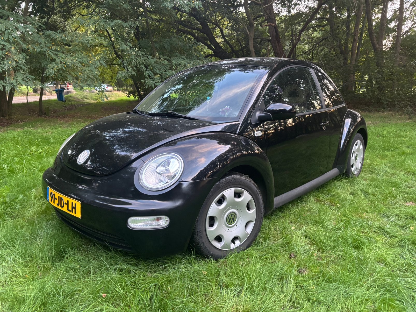 Volkswagen new Beetle 2.0 85KW automaat 2002 Zwart, 4 cilinders, 1984 cc, 4 stoelen, Zwart