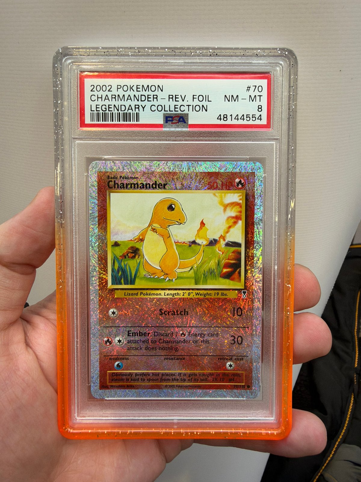 Pokémon Charmander Legendary Collection PSA 8, Ophalen of Verzenden, Zo goed als nieuw