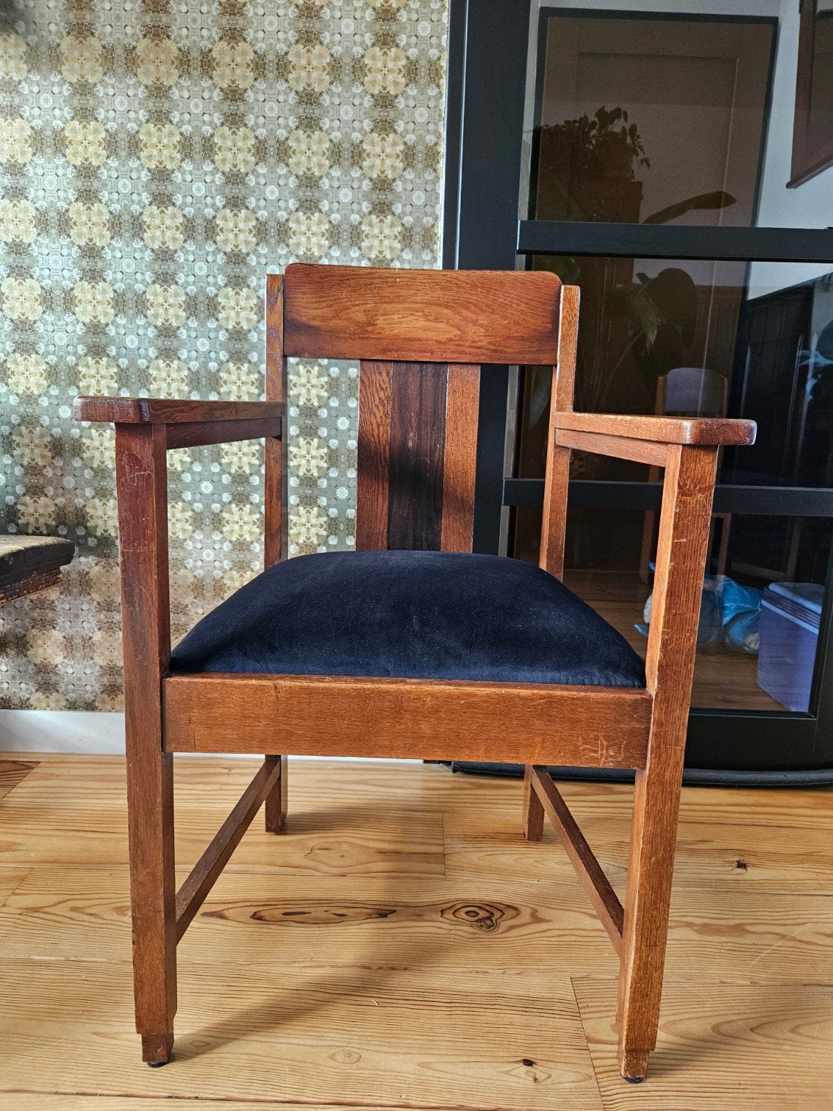 Eiken stoel Amsterdamse School, Antiek en Kunst, Antiek | Meubels | Stoelen en Banken, Ophalen