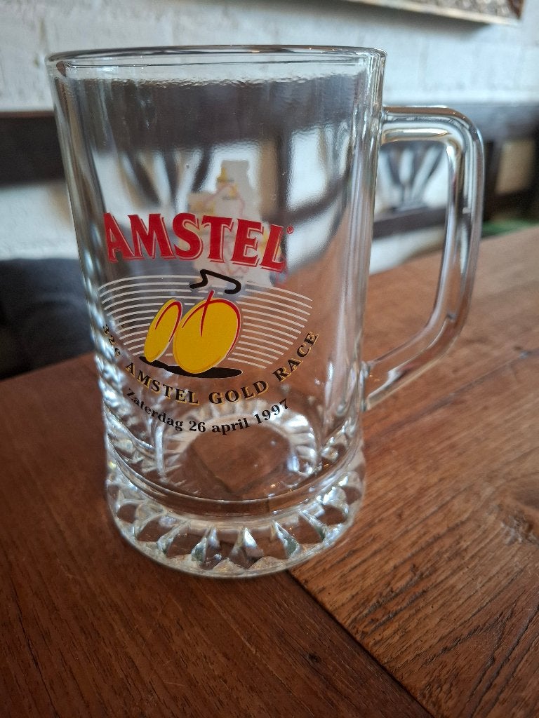 Bierpul amstel gold race 1997, Verzamelen, Biermerken, Ophalen of Verzenden, Zo goed als nieuw, Pul(len), Amstel