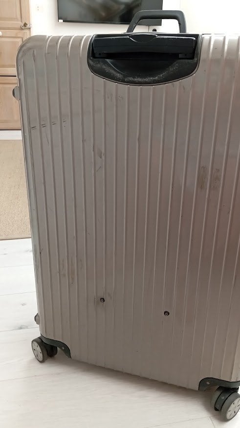 RIMOWA koffer beige-bruin, Gebruikt, Hard kunststof, 45 tot 55 cm, 70 cm of meer