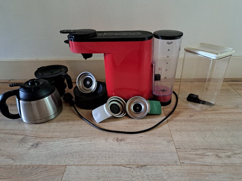 Philips Senseo Switch, Witgoed en Apparatuur, Koffiezetapparaten, Ophalen, Afneembaar waterreservoir, Zo goed als nieuw, Gemalen koffie