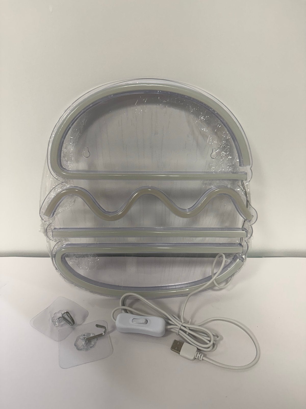Neon Hamburger LED Licht - Nieuw in verpakking, Ophalen of Verzenden, Nieuw