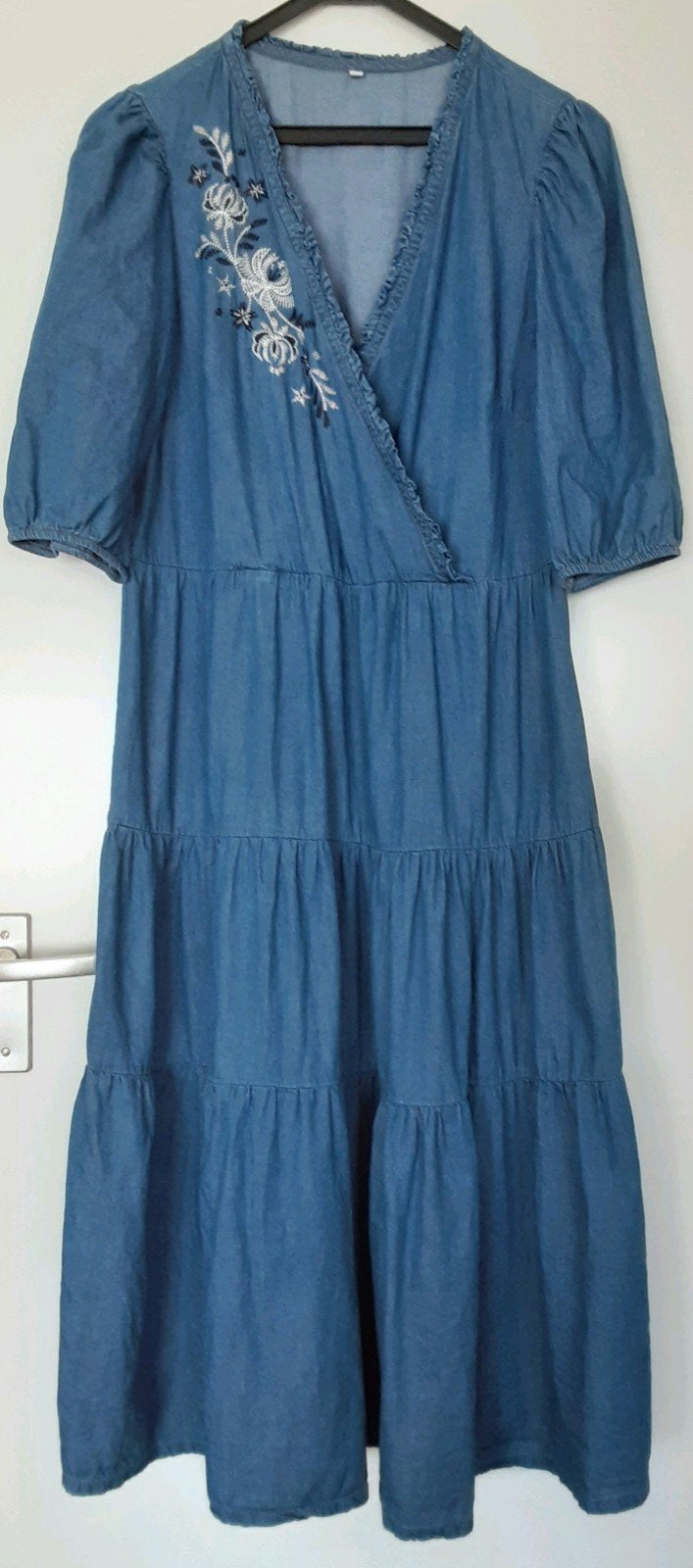 Spijkerjurk, Kleding | Dames, Jurken, Ophalen, Blauw, Maat 42/44 (L), Zo goed als nieuw