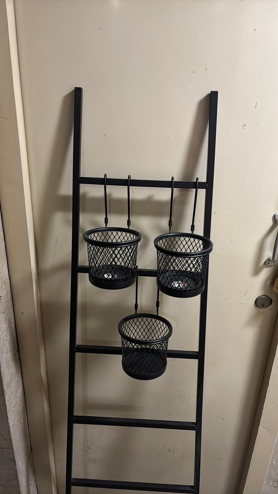 Decoratie ladder met bakjes, Ophalen, Zo goed als nieuw