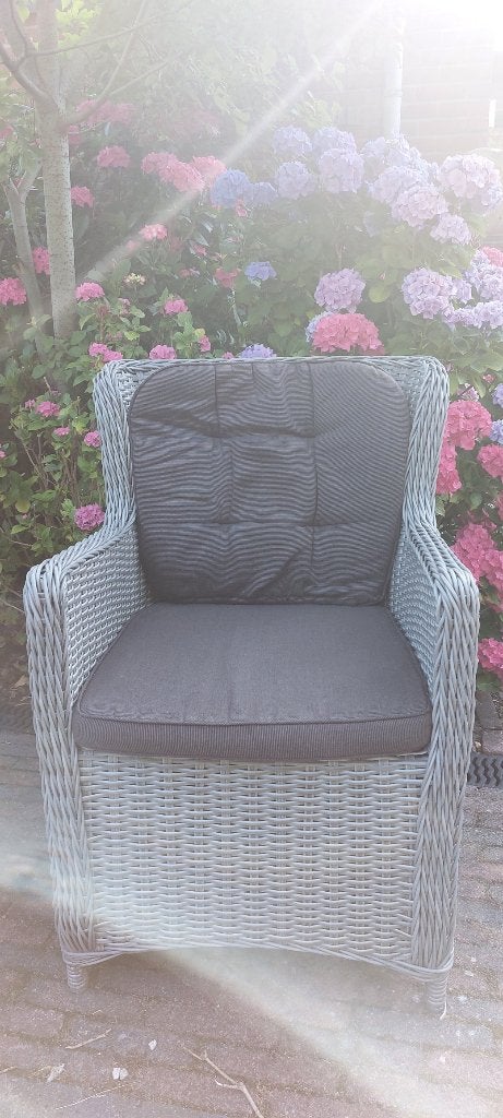 6  Intenso Milano dining tuinstoelen, Tuin en Terras, Ophalen, Zo goed als nieuw, Wicker