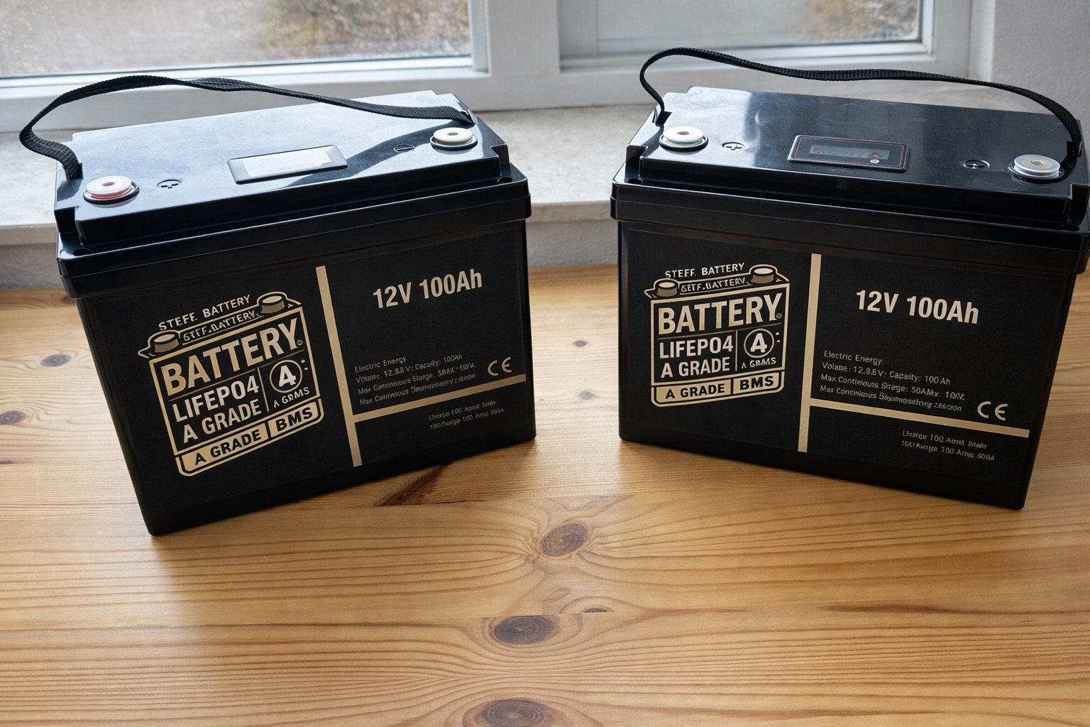 SMART Lithium accu’s 12 Volt109Ah 5 jaar ervaring incl LADER, Ophalen of Verzenden, Nieuw