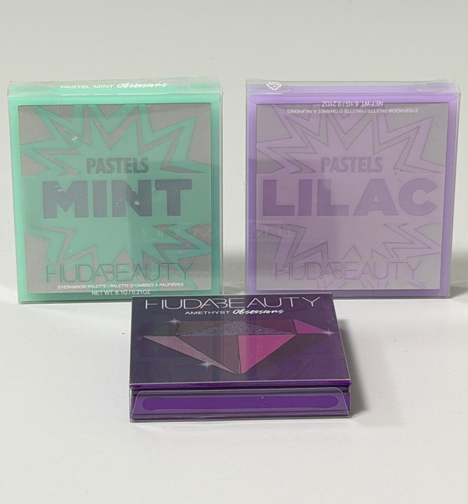 Huda Beauty Oogschaduw Set Amethyst + Pastels Mint + Lilac, Ogen, Nieuw, Ophalen of Verzenden, H