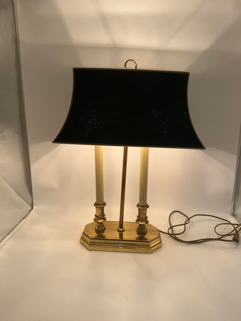Vintage Bouillotte Lamp – Hollywood Regency – 57 cm, Antiek en Kunst, Antiek | Lampen, Ophalen of Verzenden