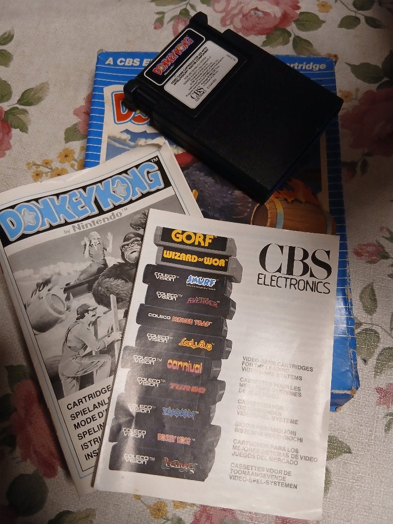 Donkey Kong Intellivision  – doos + handleiding, Avontuur en Actie, Gebruikt, Verzenden, 1 speler