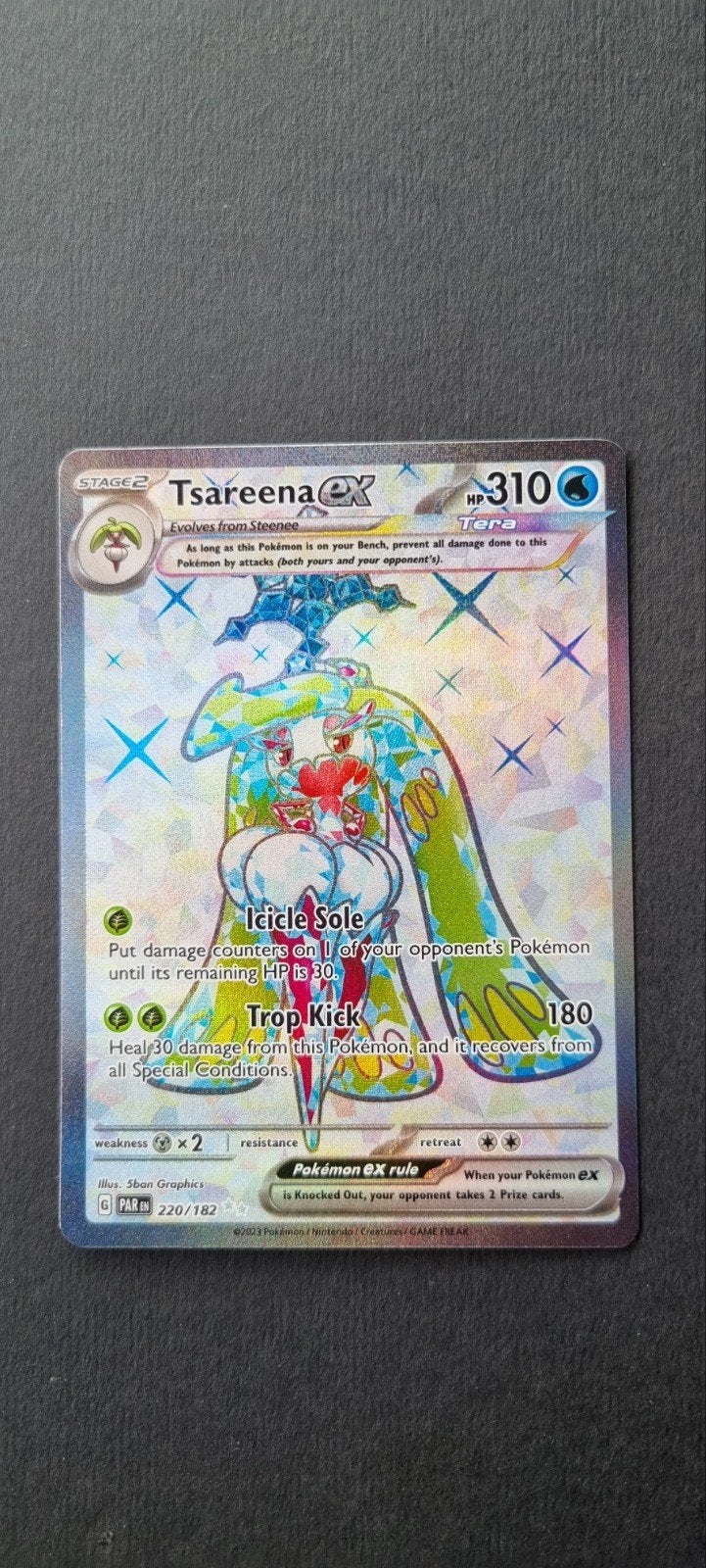 Tsareena ex PAR 220, Ophalen of Verzenden, Zo goed als nieuw, Losse kaart, Foil