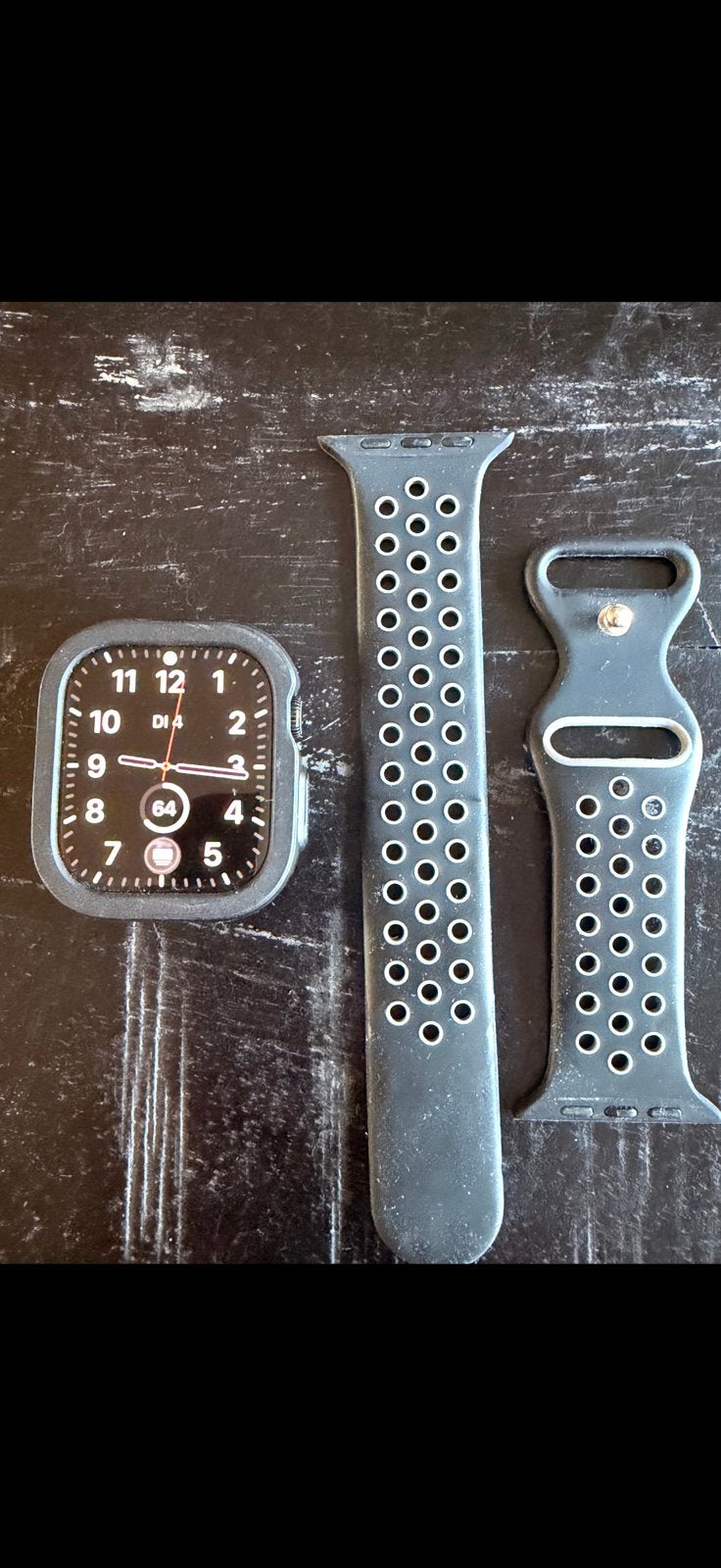 Apple watch 10 46mm GPS en Cellular, Zwart, IOS, Ophalen of Verzenden, Zo goed als nieuw