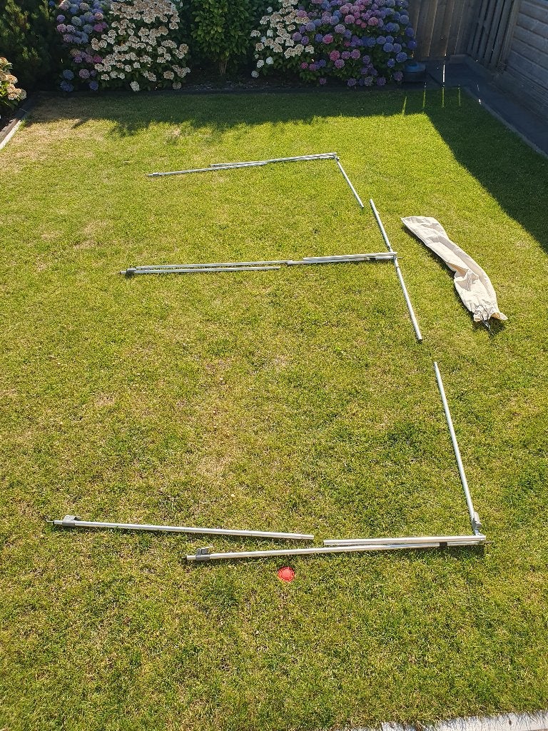 voor luifel 2.30-2.70m diepte met softgripe systeem, Ophalen, Gebruikt