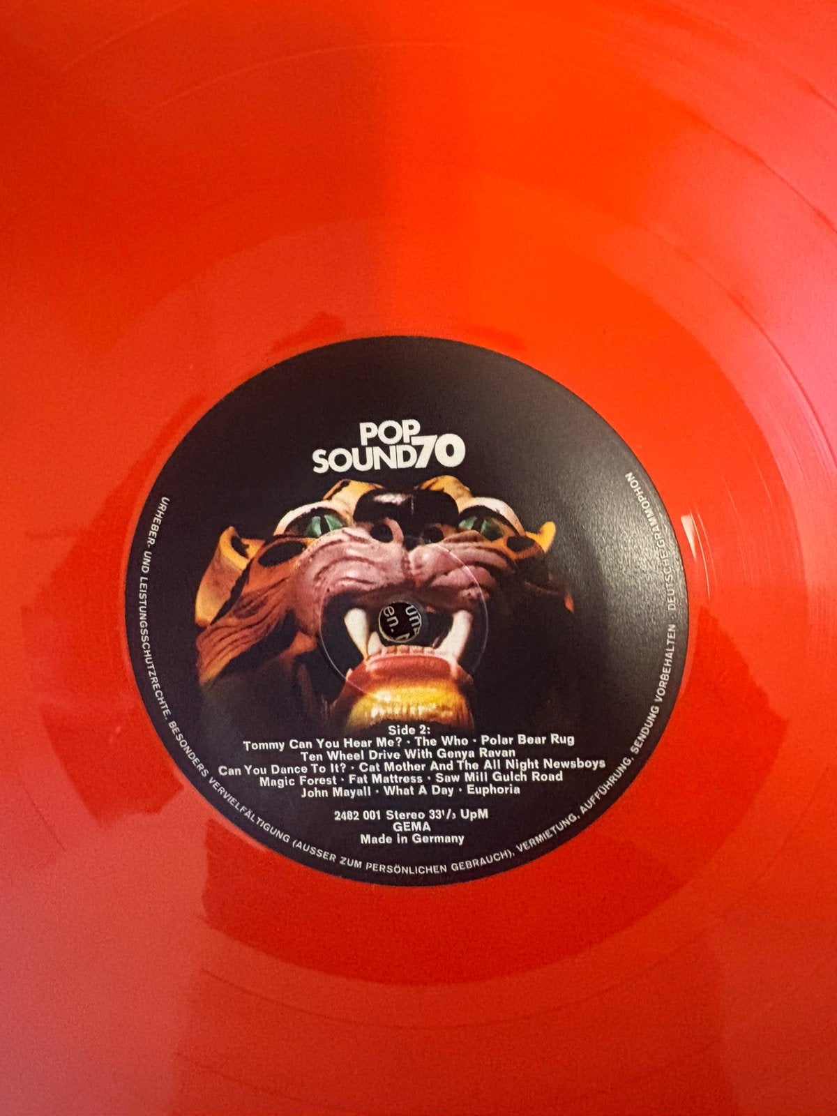 POP SOUND 70’s (Gekleurd Oranje Vinyl), Ophalen of Verzenden, 12 inch