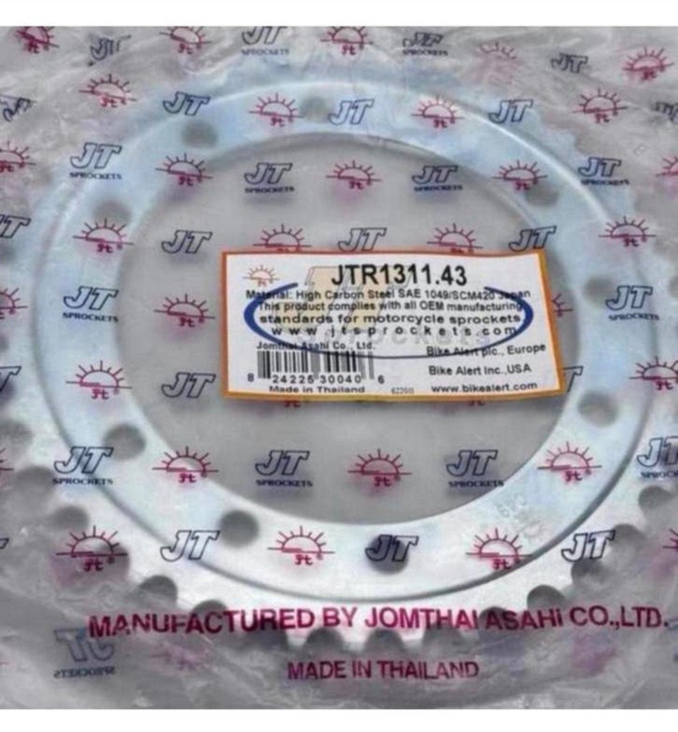 JT Achter Tandwiel JTR1311-43 Tanden Honda NTV650 K2 BRO'S, Ophalen of Verzenden, B, H, H