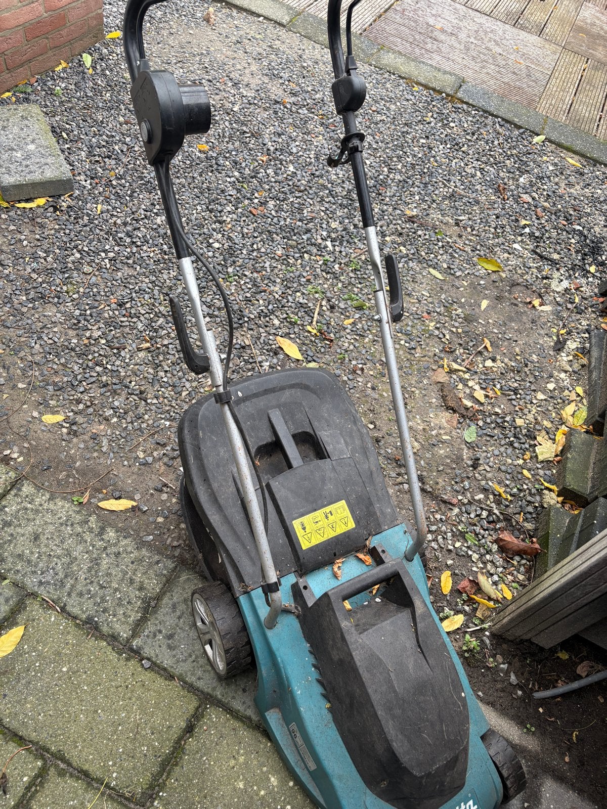 (Doorstart defect )Makita elektrische grasmaaier, Ophalen, Cirkelmaaier, Gebruikt, Elektrische grasmaaier