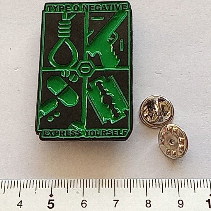 Type O Negative zeer mooie express yourself speld pin n3, Verzenden, Nieuw, Overige typen
