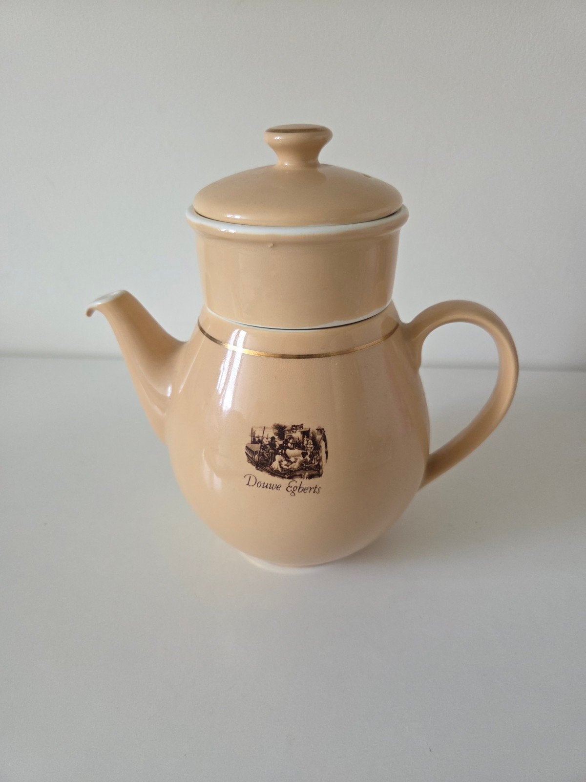 Vintage Douwe Egberts koffiepot met filter, in nieuwstaat, Ophalen of Verzenden