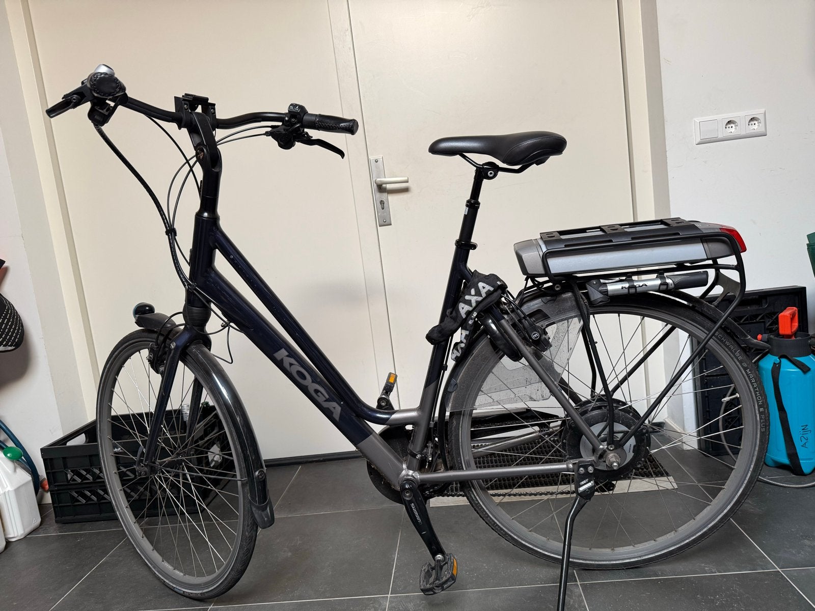 Koga E-bike met achterwielmotor en 7 versnellingen, 51 tot 55 cm, Ophalen, Zo goed als nieuw, 30 tot 50 km per accu