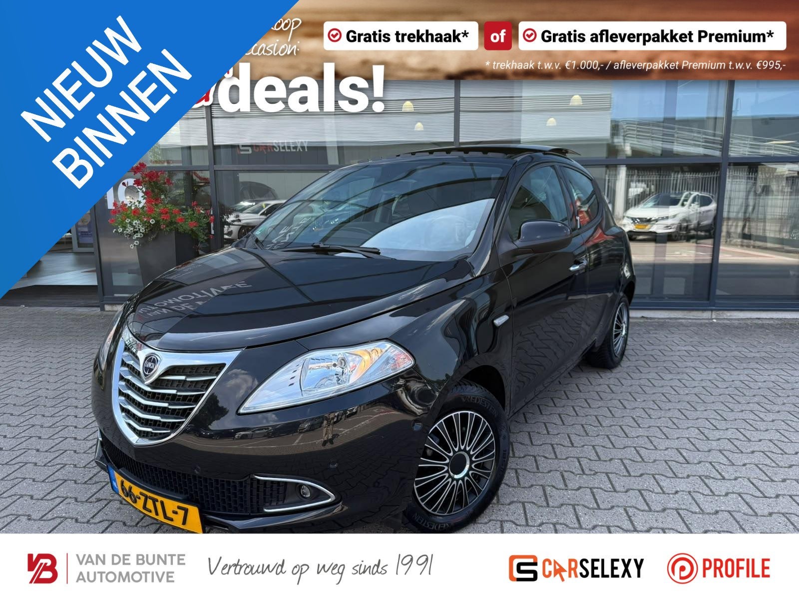 Lancia Ypsilon 0.9 TwinAir Platinum *Schuif-/Kanteldak & Cru, Voorwielaandrijving, Euro 5, 86 pk, Gebruikt