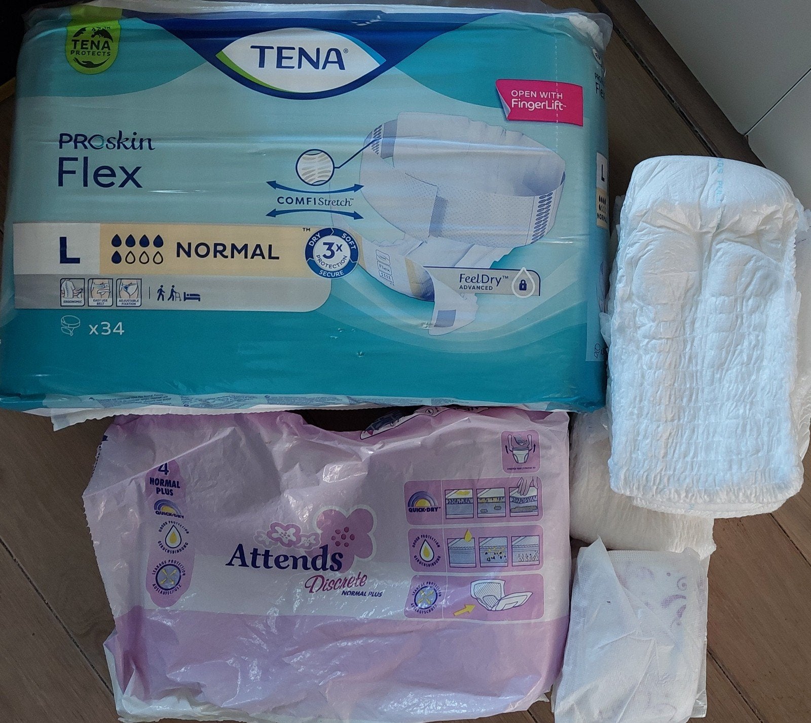 Tena Proskin Flex L normal 34 stuks, Ophalen