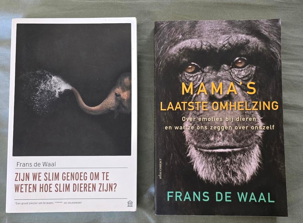 Twee boeken Frans de Waal, Boeken, Ophalen of Verzenden, Zo goed als nieuw, Honden, Frans de Waal