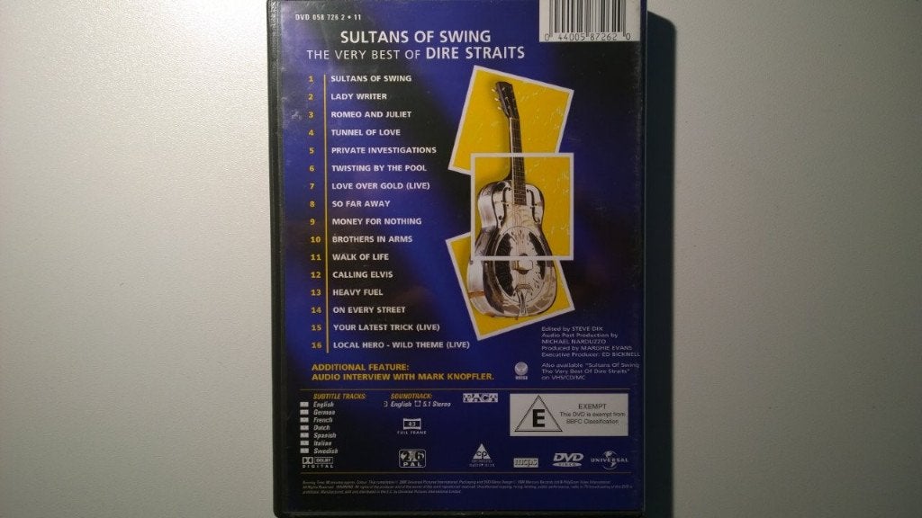 Dire Straits - Sultans Of Swing The Very Best Of (DVD), Alle leeftijden, Ophalen of Verzenden, Zo goed als nieuw