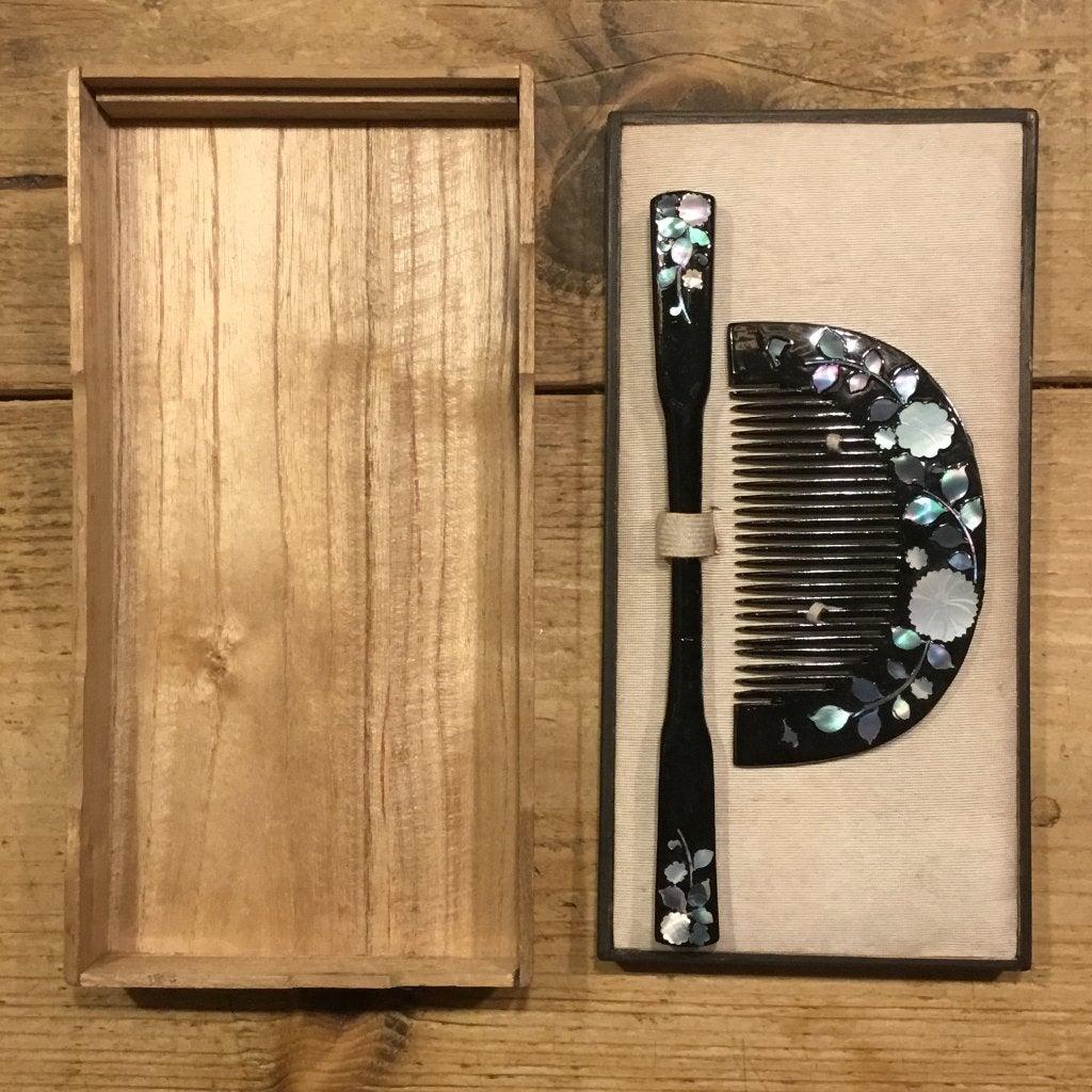 Oude kanzashi haardecoratie, Antiek en Kunst, Verzenden, Handgemaakt, Overige materialen, Japan