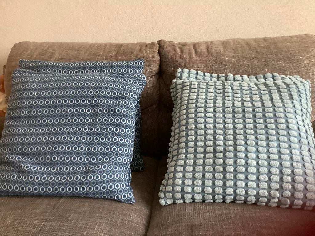Kussenovertrek, Huis en Inrichting, Woonaccessoires | Kussens, Nieuw, Blauw, Vierkant, Ophalen of Verzenden