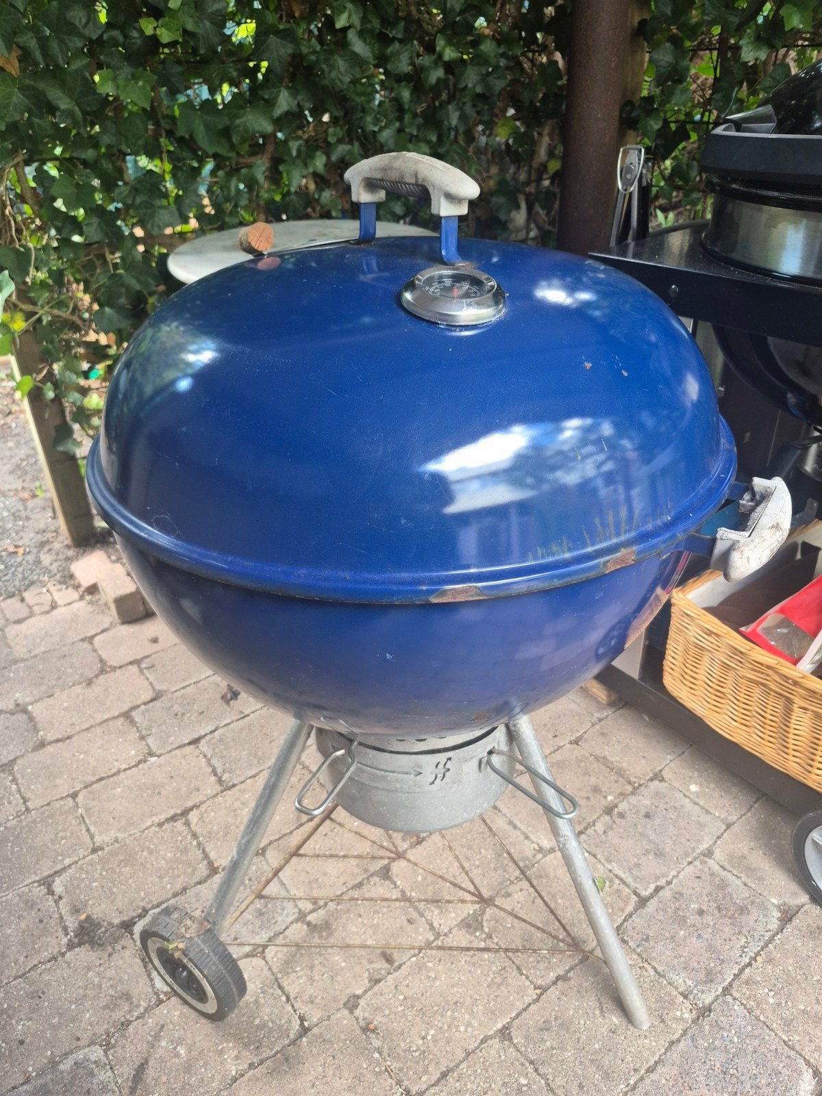 Weber BBQ 57 cm - Blauw, Ophalen, Gebruikt, Weber