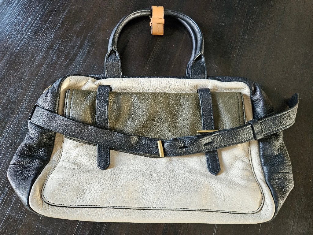 Reed Krakoff Boxer Bag / Boxer Tote – Tricolor, Ophalen of Verzenden, Zo goed als nieuw, Zwart, Handtas