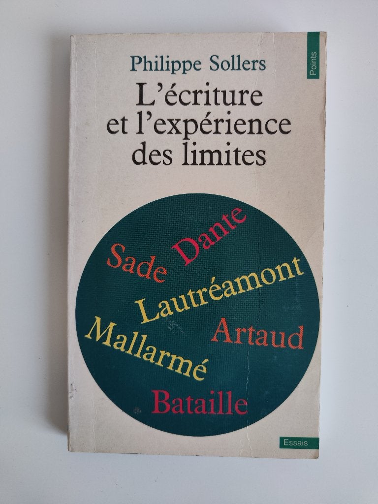 Philippe Sollers - L'écriture et l'expérience des limites, Gelezen, Non-fictie, Ophalen of Verzenden, Philippe Sollers